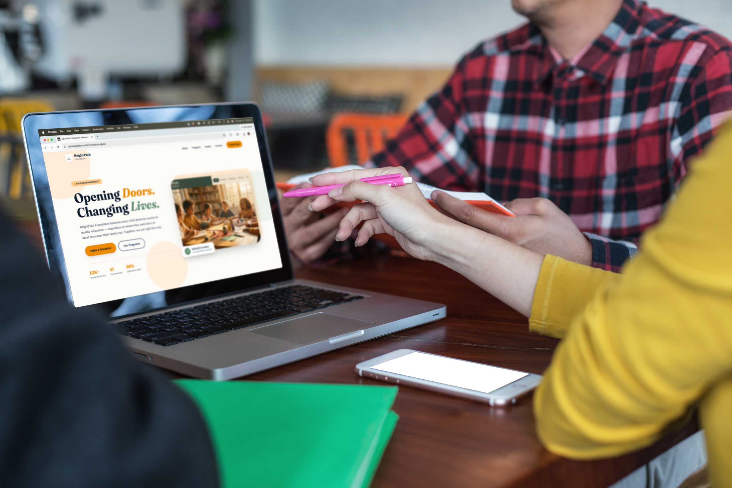 Houston nonprofit web developer building WordPress website